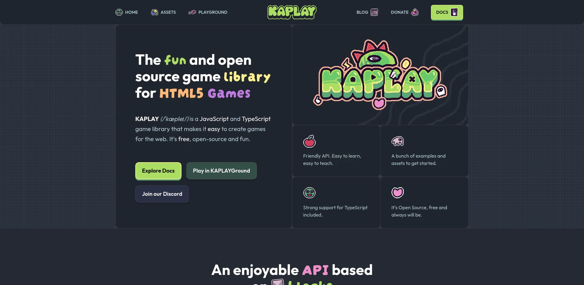KAPLAY - A JavaScript game library